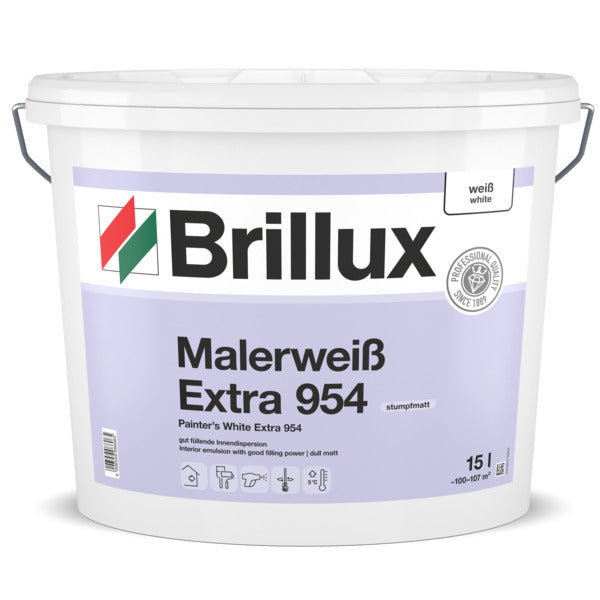 Brillux Malerweiß Extra 954 weiß stumpfmatt
