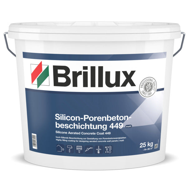 Brillux Silicon-Porenbetonbeschichtung 449 weiß 25 kg