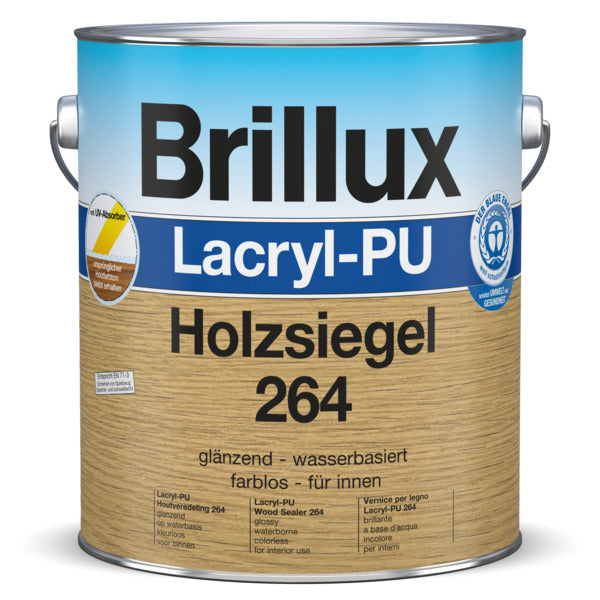 Brillux Lacryl-PU Holzsiegel 264 farblos glänzend